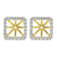  Cubic Zirconia Earring jackets in Sterling Silver