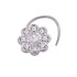 Cubic Zirconia Nose Pin in Sterling Silver