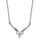 Cubic Zirconia Pendant Necklace,Sterling Silver